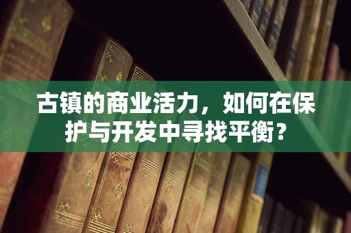 古镇的商业活力，如何在保护与开发中寻找平衡？