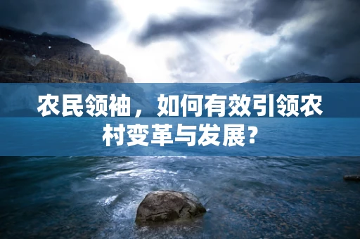 农民领袖，如何有效引领农村变革与发展？