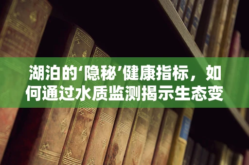 湖泊的‘隐秘’健康指标，如何通过水质监测揭示生态变化？