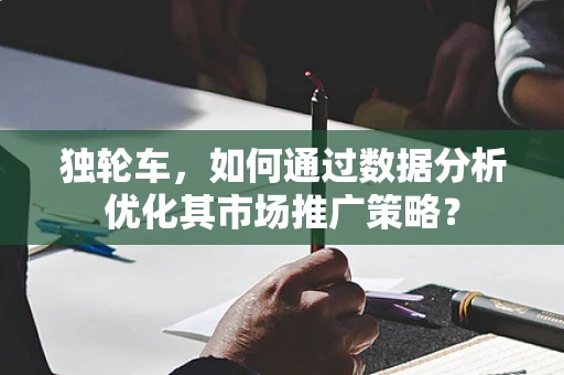 独轮车，如何通过数据分析优化其市场推广策略？