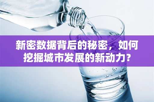 新密数据背后的秘密，如何挖掘城市发展的新动力？