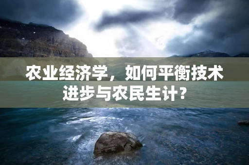 农业经济学，如何平衡技术进步与农民生计？