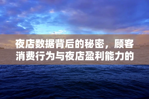 夜店数据背后的秘密，顾客消费行为与夜店盈利能力的关联性