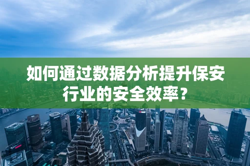 如何通过数据分析提升保安行业的安全效率？