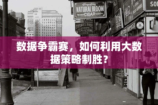 数据争霸赛，如何利用大数据策略制胜？