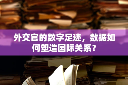 外交官的数字足迹，数据如何塑造国际关系？