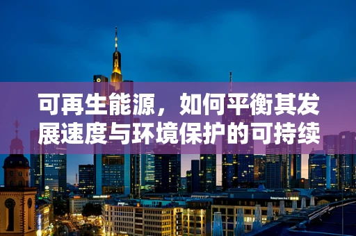 可再生能源，如何平衡其发展速度与环境保护的可持续性？