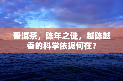 普洱茶，陈年之谜，越陈越香的科学依据何在？