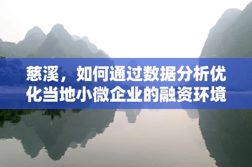 慈溪，如何通过数据分析优化当地小微企业的融资环境？