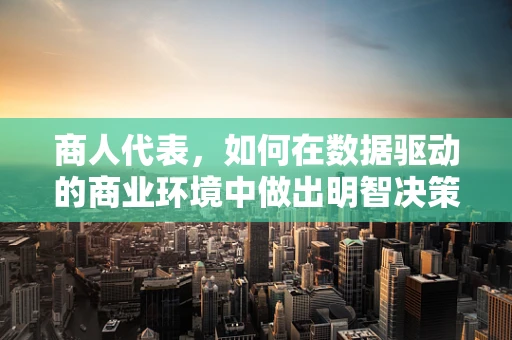 商人代表，如何在数据驱动的商业环境中做出明智决策？