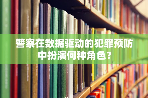 警察在数据驱动的犯罪预防中扮演何种角色？