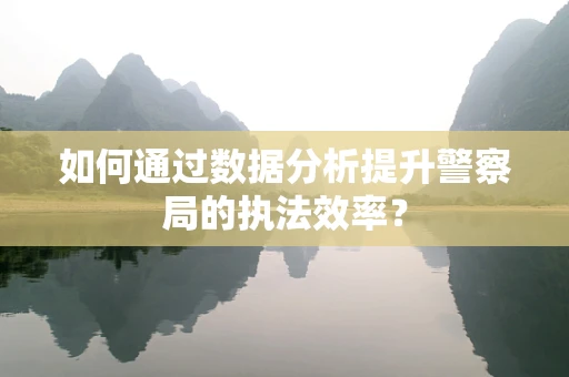 如何通过数据分析提升警察局的执法效率？