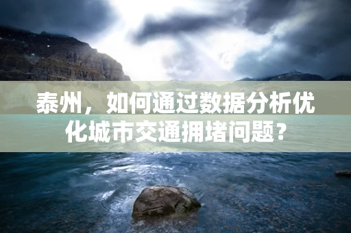 泰州，如何通过数据分析优化城市交通拥堵问题？