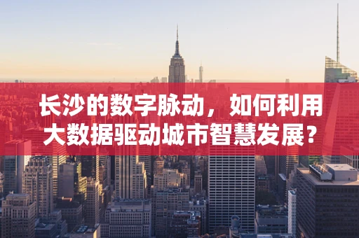 长沙的数字脉动，如何利用大数据驱动城市智慧发展？