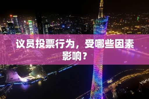 议员投票行为，受哪些因素影响？