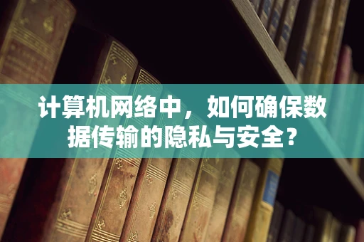 计算机网络中，如何确保数据传输的隐私与安全？