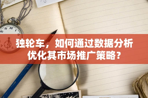 独轮车，如何通过数据分析优化其市场推广策略？