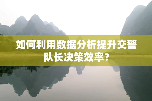 如何利用数据分析提升交警队长决策效率？