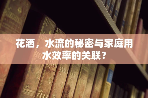 花洒，水流的秘密与家庭用水效率的关联？