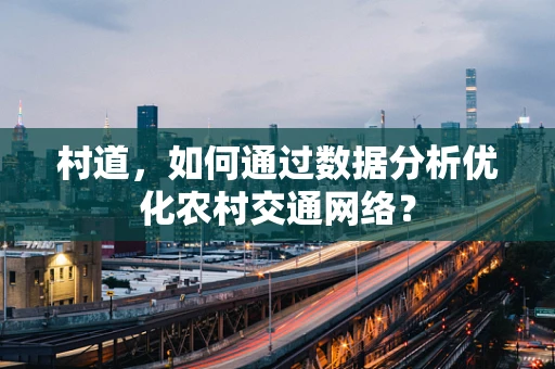 村道，如何通过数据分析优化农村交通网络？