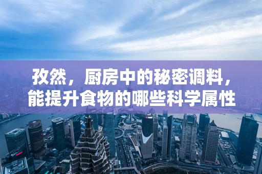 孜然，厨房中的秘密调料，能提升食物的哪些科学属性？