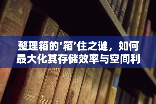 整理箱的‘箱’住之谜，如何最大化其存储效率与空间利用？