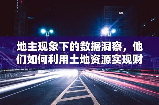 地主现象下的数据洞察，他们如何利用土地资源实现财富增值？