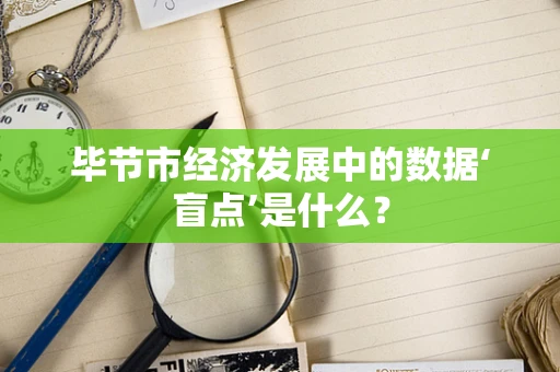 毕节市经济发展中的数据‘盲点’是什么？