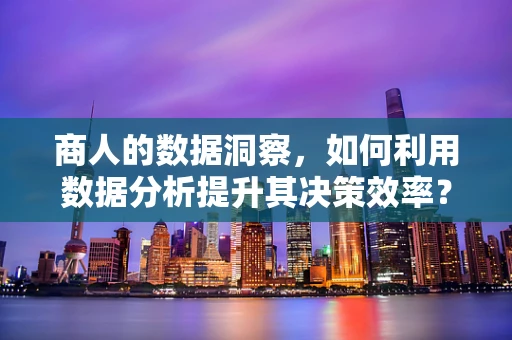 商人的数据洞察，如何利用数据分析提升其决策效率？